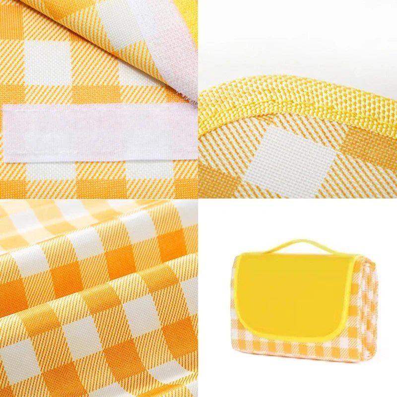 Foldable Picnic Mat Portable Sand Beach Mats Non - woven Fabric Thicken Tent Camping Blanket Pad Moisture - proof Outdoor Picnic Mat - Checkouts UK
