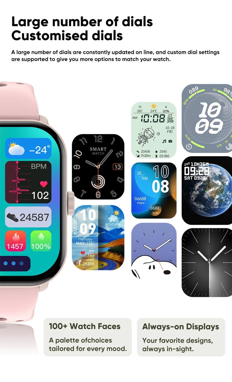 For Xiaomi Watch 5 Global Version Men Women HD AMOLED Screen Heart Rate Bluetooth Call GPS Track Waterproof Sports Smart Watch - Checkouts USA