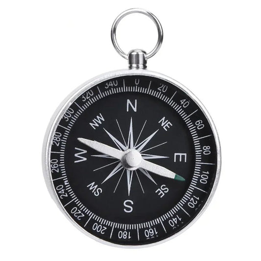 G44 Compass Keychain Pendant Aluminum Alloy Metal Material Portable Gift Mini Pocket Outdoor Adventure Travel Compass - Checkouts UK