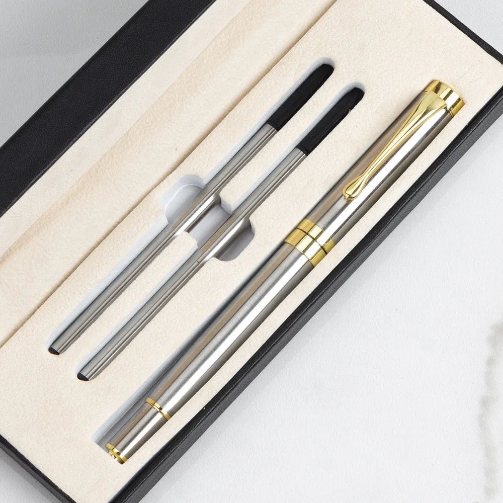 Gift Box Packaging Luxury Metal Ballpoint Pens School Business Office Signature Roller Pen Student Stationery Supplies Writing - Checkouts USA