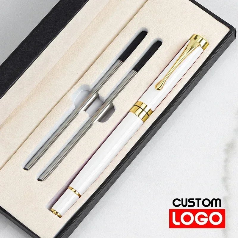 Gift Box Packaging Luxury Metal Ballpoint Pens School Business Office Signature Roller Pen Student Stationery Supplies Writing - Checkouts USA