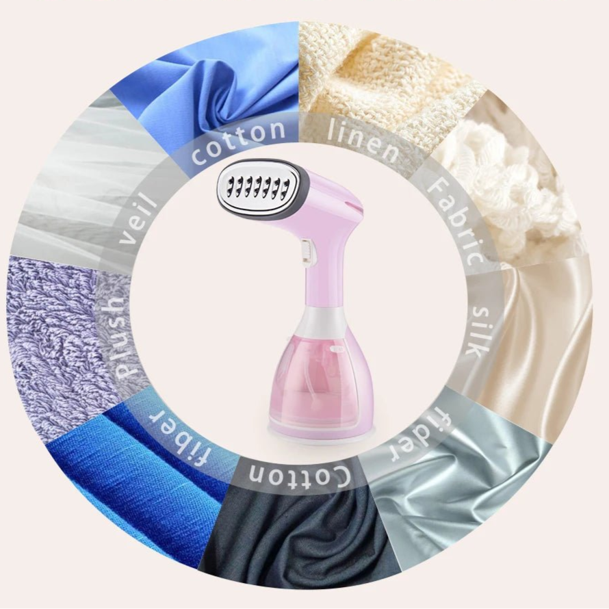 Handheld Garment Steamer 1500W Electric Household Fabric Steam Iron 280ml Portable Vertical Fast - Heat For Clothes Ironing - Checkouts UK