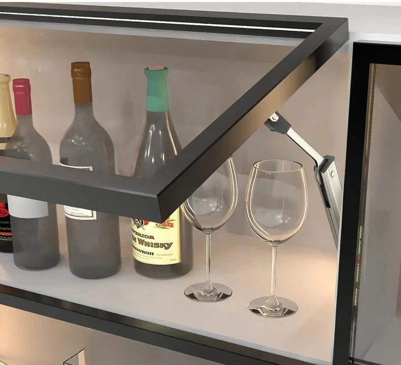 Heavy Duty Hydraulic Cabinet Hinge Randomly Stop Soft Closing Kitchen Hinges Adjustable Door Support Lift Up Door Hardware - Checkouts USA