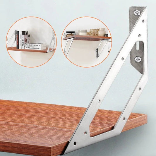 Heavy - duty multi - functional stainless steel large Angle code, Furniture plank connector Hardware accessories angle bracket - Checkouts USA
