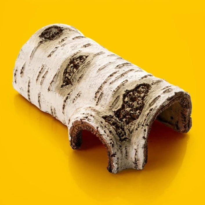 Hideout Cave Small Animal Hide Resin Log Pet Tortoise Escape Habitat Safe for Lizards Leopard Geckos Scorpions - Furbury