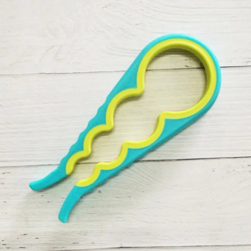 Jar Opener Easy Grip Wrench 4 in 1 Handy Save Strength Can Beer Bottle Cap Openers Lid Twist Off Tools Portable Kitchen Gadgets - Checkouts UK