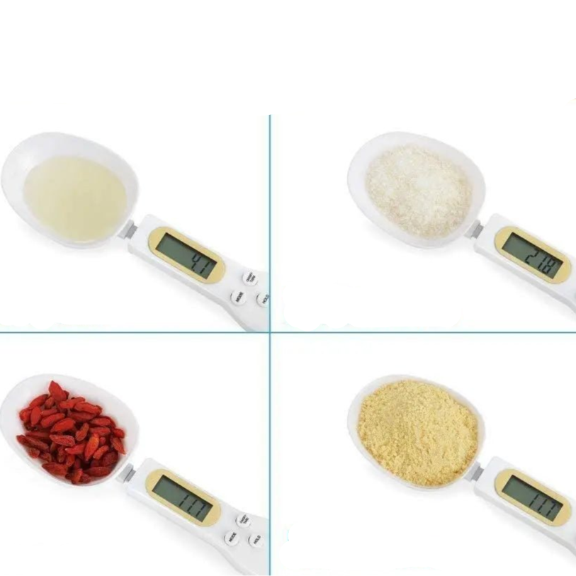 LCD Digital Kitchen Scale Electronic Cooking Food Weight Measuring Spoon 500g 0.1g Coffee Tea Sugar Spoon Scale Kitchen Tool - Checkouts UK