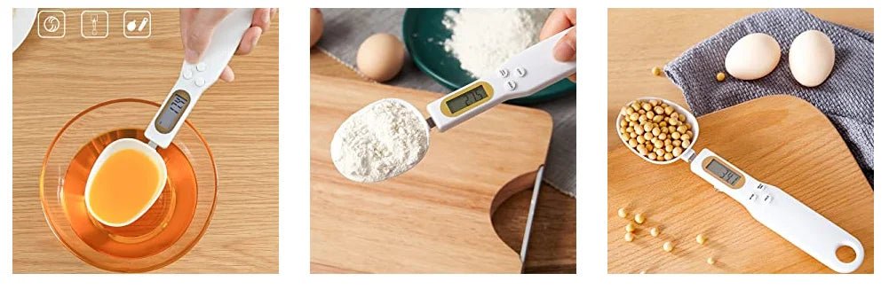 LCD Digital Kitchen Scale Electronic Cooking Food Weight Measuring Spoon 500g 0.1g Coffee Tea Sugar Spoon Scale Kitchen Tool - Checkouts UK