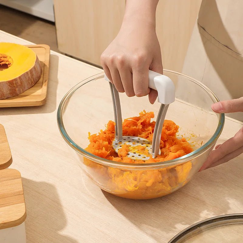 Manual Potato Masher Durable Potato Ricer Kitchen Vegetable Masher With Non - Slip Handle Fruit Juicer Kitchen Gadgets - Checkouts UK