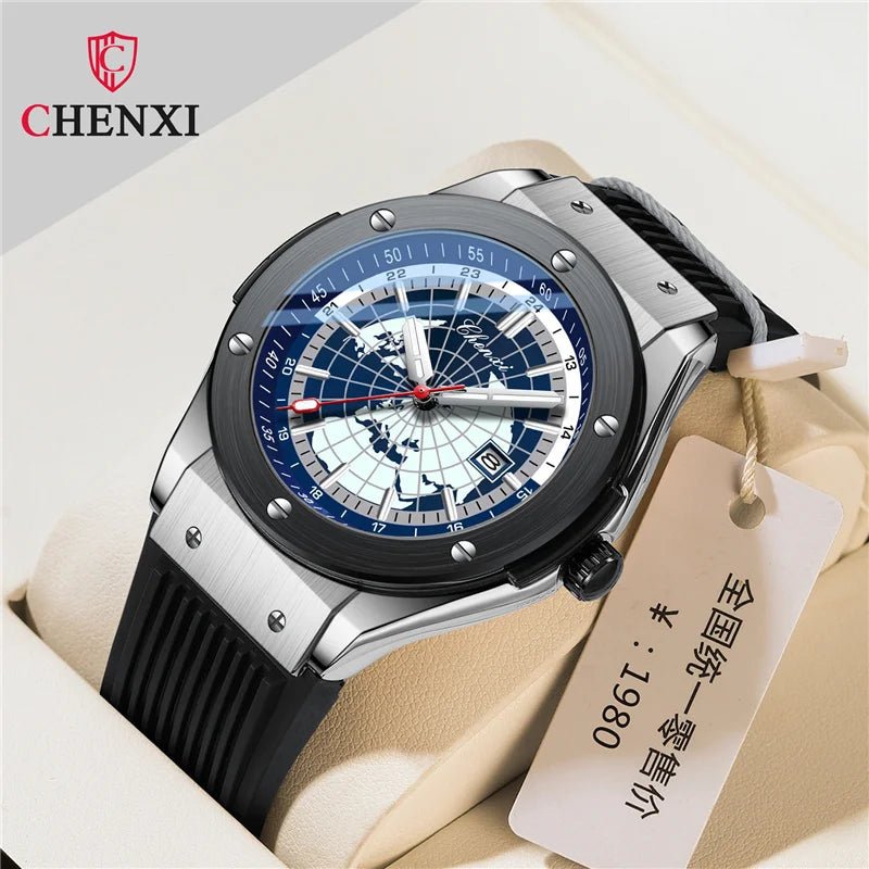 Men Quartz Watch Casual Luxury Sport Brand World Map Military Waterproof Wrist Watch for Male relogios masculino - Checkouts USA
