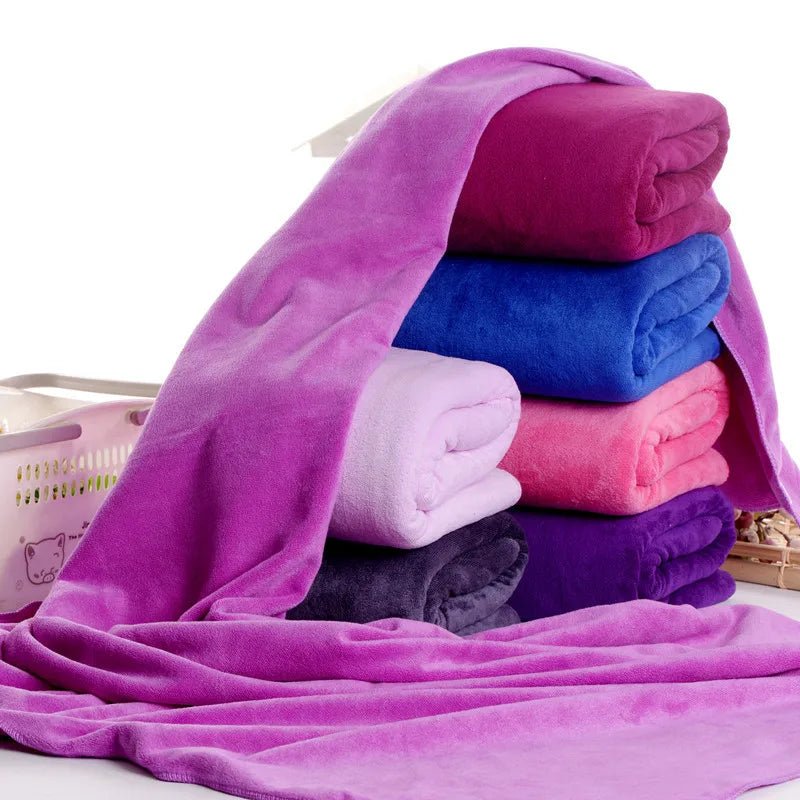 Microfiber bath towel, super large, soft, high absorption and quick - drying, sports, travel, no fading, multi - functional use - Checkouts UK