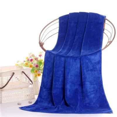 Microfiber bath towel, super large, soft, high absorption and quick - drying, sports, travel, no fading, multi - functional use - Checkouts UK