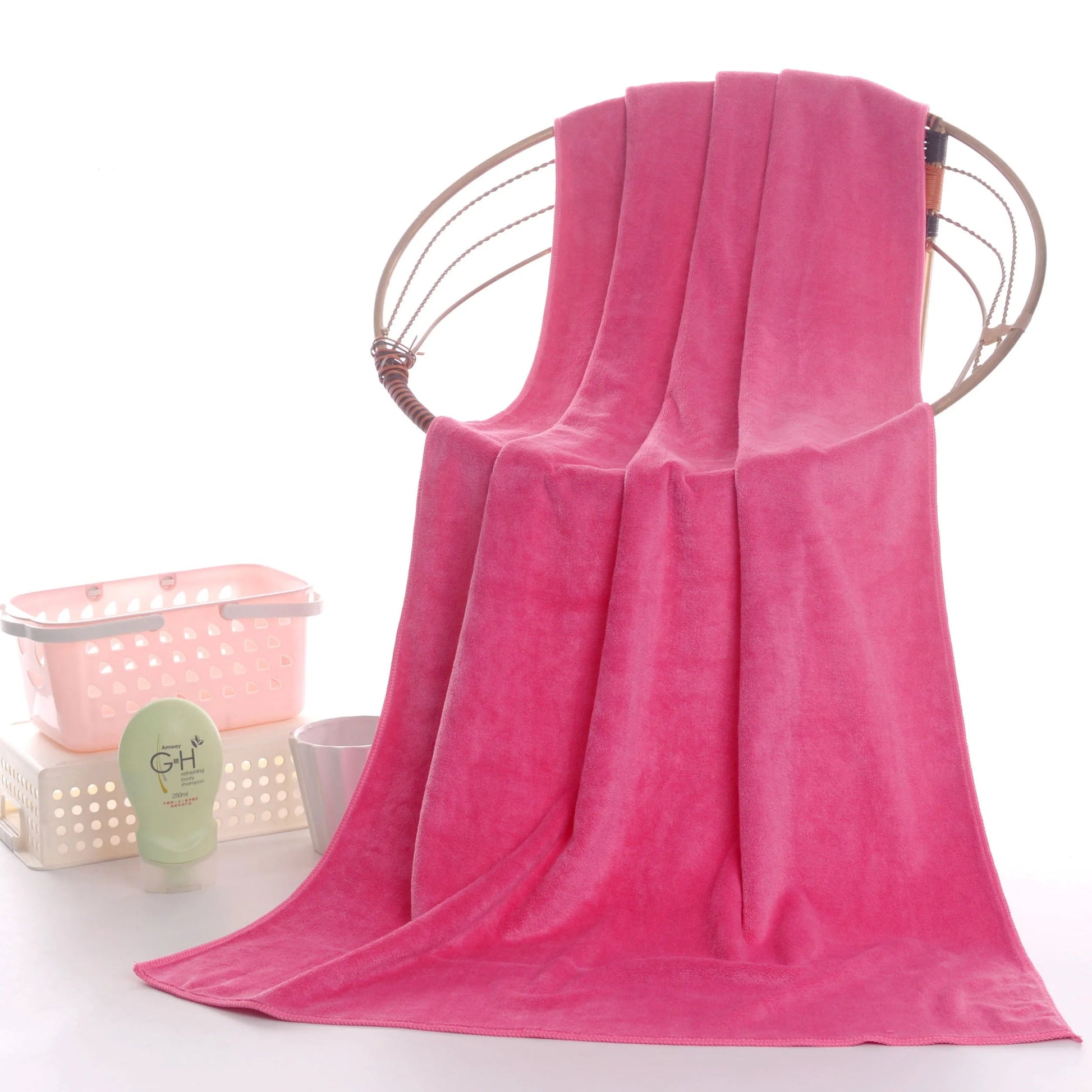 Microfiber bath towel, super large, soft, high absorption and quick - drying, sports, travel, no fading, multi - functional use - Checkouts UK