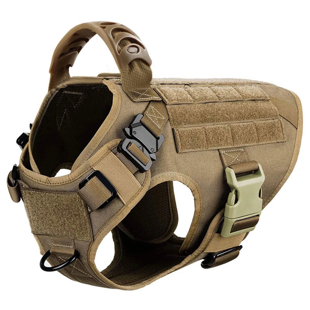 Military Large Dog Harness Training Pet Vest for French Bulldog German Shepherd Malinois Tactical Harnesses For Dogs Accessories - Checkouts UK