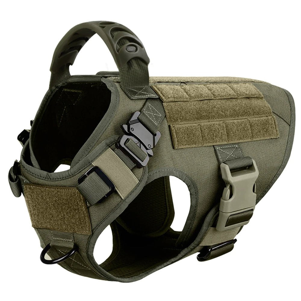 Military Large Dog Harness Training Pet Vest for French Bulldog German Shepherd Malinois Tactical Harnesses For Dogs Accessories - Checkouts UK