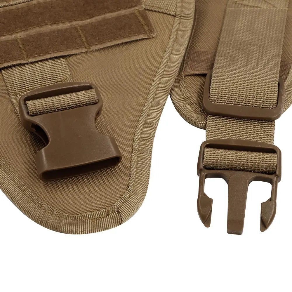 Military Large Dog Harness Training Pet Vest for French Bulldog German Shepherd Malinois Tactical Harnesses For Dogs Accessories - Checkouts UK