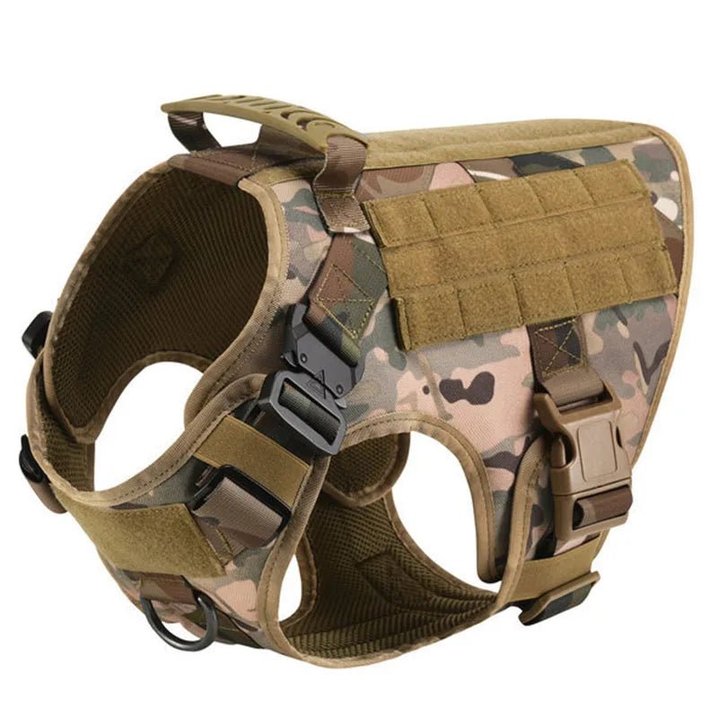 Military Large Dog Harness Training Pet Vest for French Bulldog German Shepherd Malinois Tactical Harnesses For Dogs Accessories - Checkouts UK