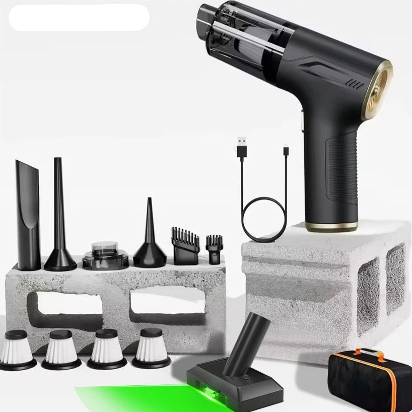 Mini Car Vacuum Cleanerhttps://ae01.alicdn.com/kf/S3375576ed4e646eaaa4779af981e0506D.png Cordless Powerful Wireless Car Cleaner HandHeld Portable Vacuum Cleaner Air Gun - Checkouts UK