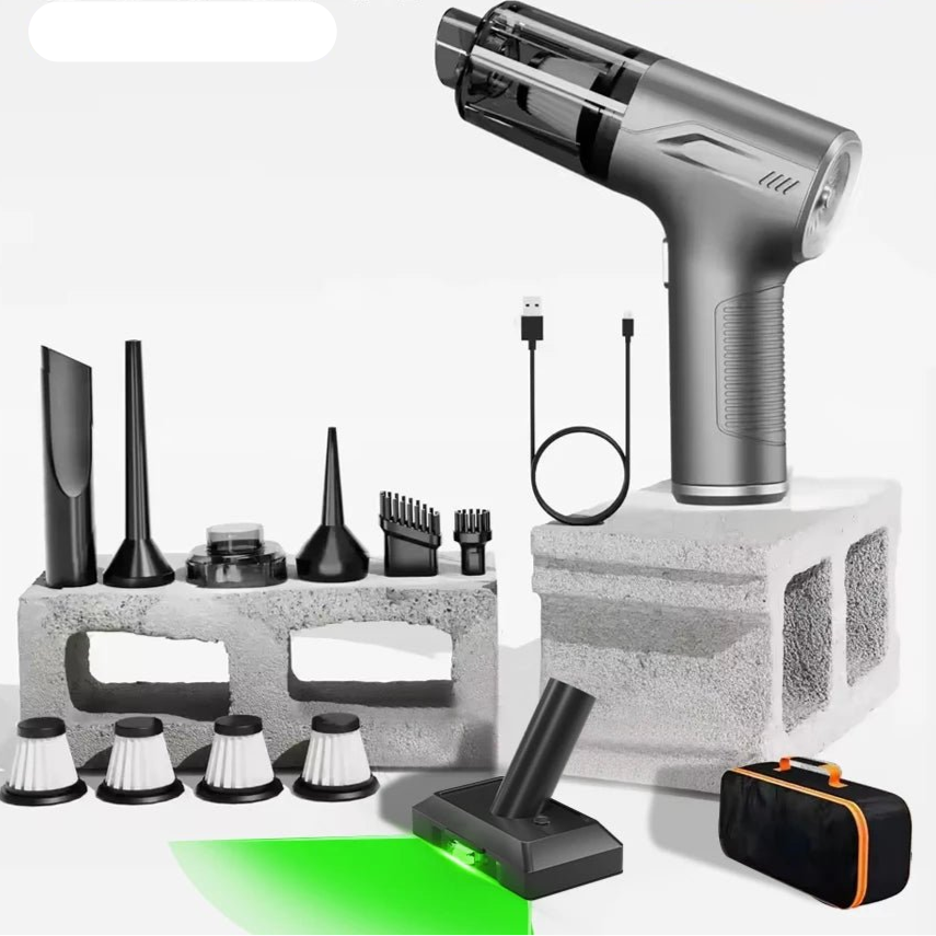 Mini Car Vacuum Cleanerhttps://ae01.alicdn.com/kf/S3375576ed4e646eaaa4779af981e0506D.png Cordless Powerful Wireless Car Cleaner HandHeld Portable Vacuum Cleaner Air Gun - Checkouts UK