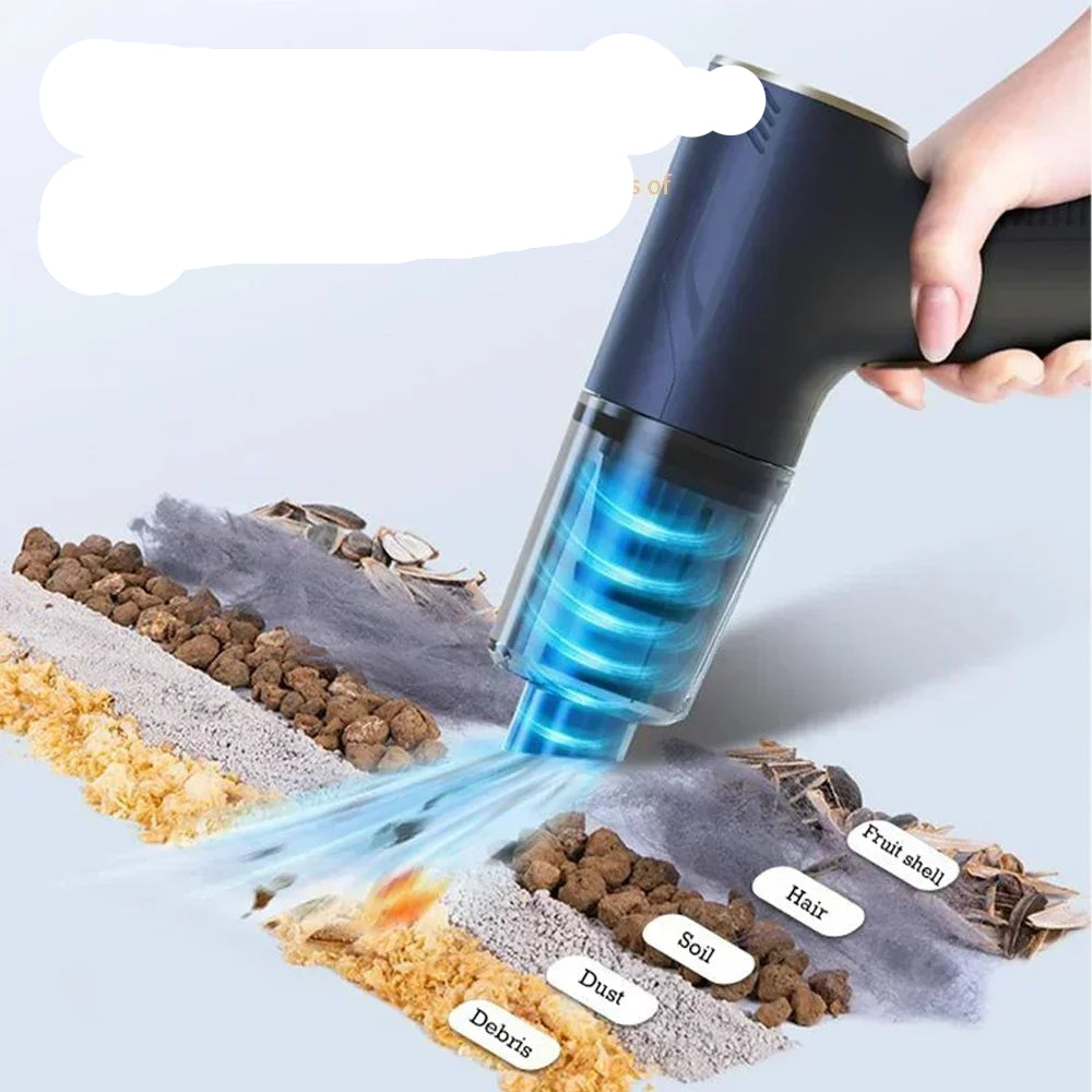 Mini Car Vacuum Cleanerhttps://ae01.alicdn.com/kf/S3375576ed4e646eaaa4779af981e0506D.png Cordless Powerful Wireless Car Cleaner HandHeld Portable Vacuum Cleaner Air Gun - Checkouts UK