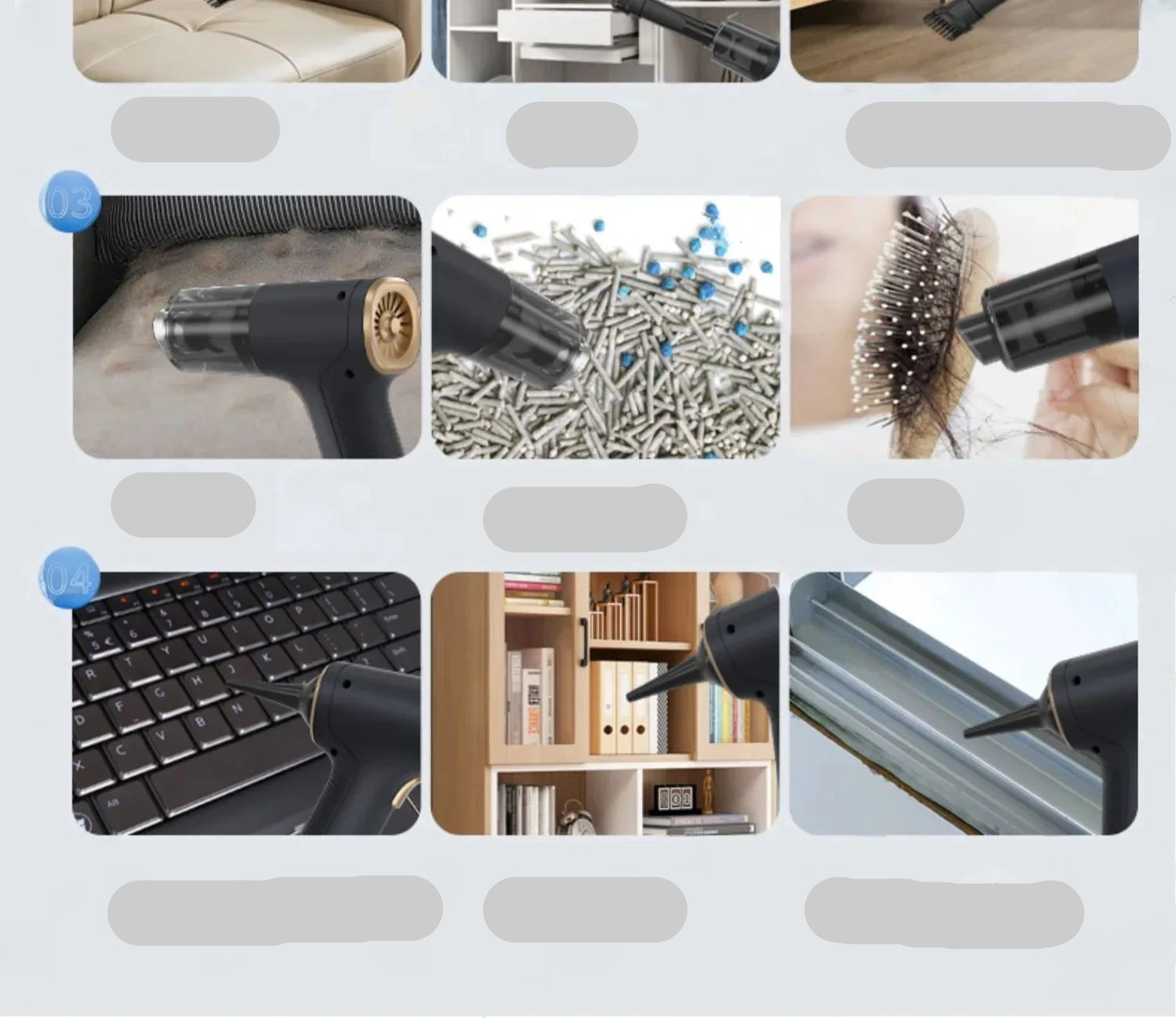 Mini Car Vacuum Cleanerhttps://ae01.alicdn.com/kf/S3375576ed4e646eaaa4779af981e0506D.png Cordless Powerful Wireless Car Cleaner HandHeld Portable Vacuum Cleaner Air Gun - Checkouts UK