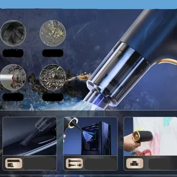 Mini Car Vacuum Cleanerhttps://ae01.alicdn.com/kf/S3375576ed4e646eaaa4779af981e0506D.png Cordless Powerful Wireless Car Cleaner HandHeld Portable Vacuum Cleaner Air Gun - Checkouts UK