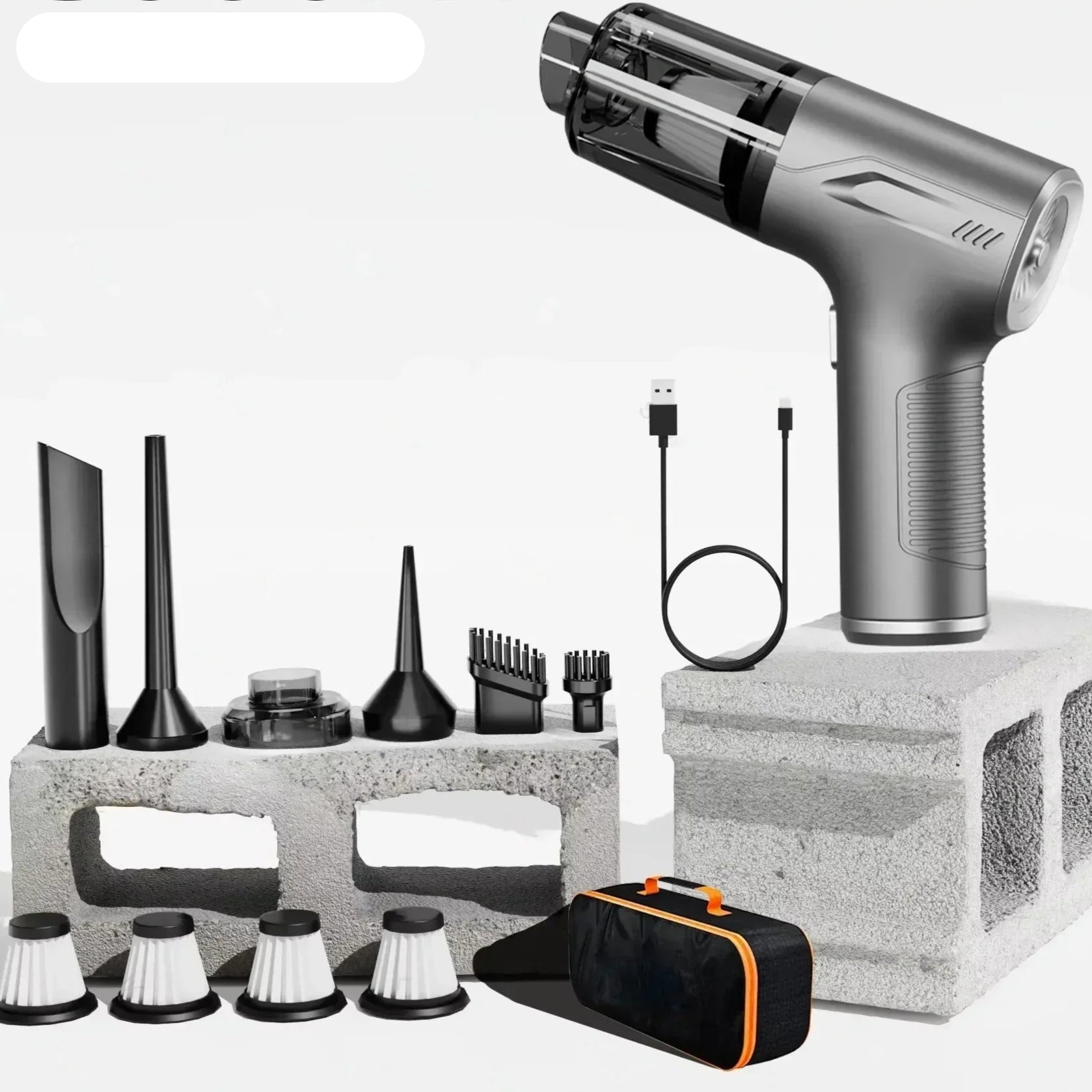 Mini Car Vacuum Cleanerhttps://ae01.alicdn.com/kf/S3375576ed4e646eaaa4779af981e0506D.png Cordless Powerful Wireless Car Cleaner HandHeld Portable Vacuum Cleaner Air Gun - Checkouts UK