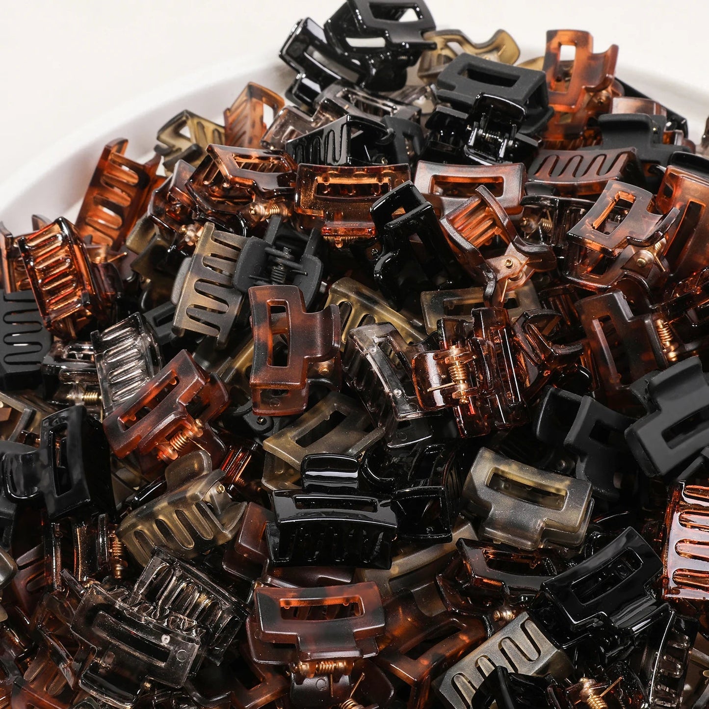 Mini Flower Hair Clips Pack for Women - Creaseless Styling Claw Clips for Bangs and Tiny Hair Styling - Checkouts UK