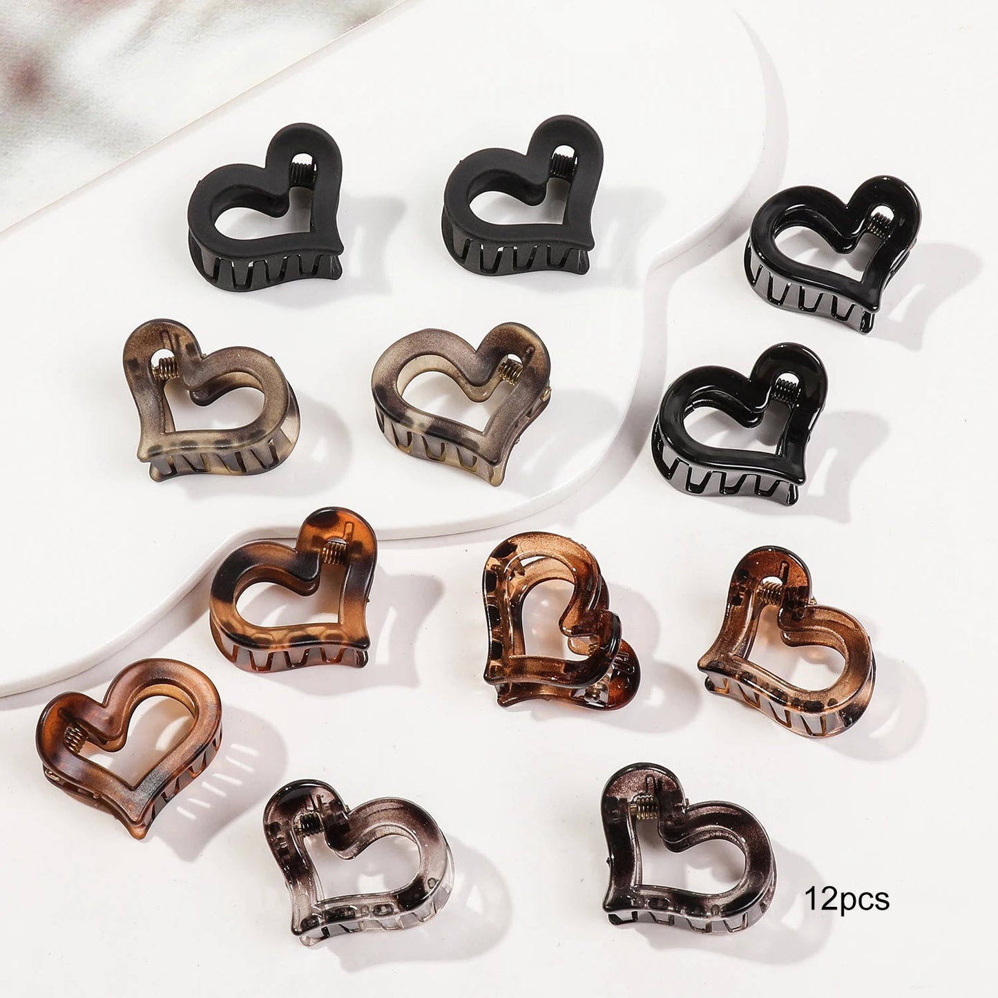 Mini Flower Hair Clips Pack for Women - Creaseless Styling Claw Clips for Bangs and Tiny Hair Styling - Checkouts UK