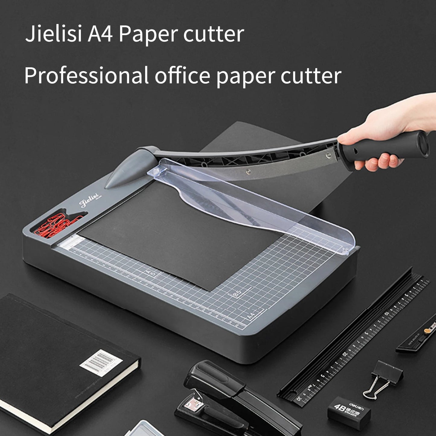 Mini Paper Trimmer Guillotine Cutter A4 Cut Length Desktop Paper Cutting Machine with Security Cutter Head - Checkouts USA