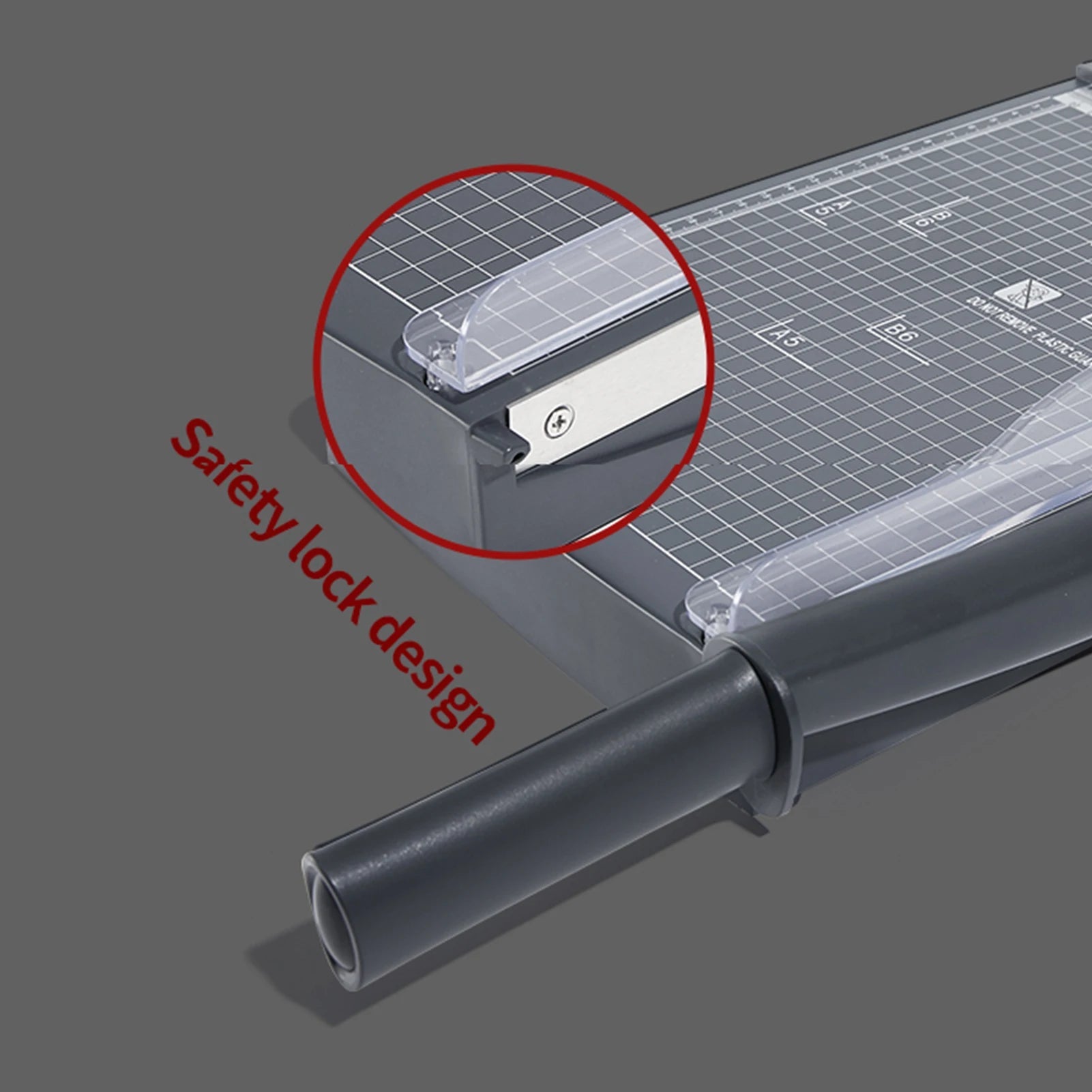 Mini Paper Trimmer Guillotine Cutter A4 Cut Length Desktop Paper Cutting Machine with Security Cutter Head - Checkouts USA