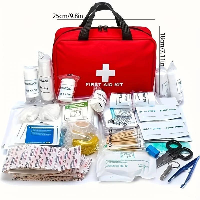 Multi - purpose small/large first aid kit: portable first aid kit for outdoor hunting, hiking, camping, including emergency suppli - Checkouts UK