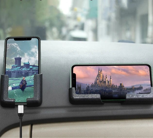 Multifunction Car Phone Mount Cell Phone Holder Lightness Portability No Space Occupy Stand Auto Interior Accessories - Checkouts UK