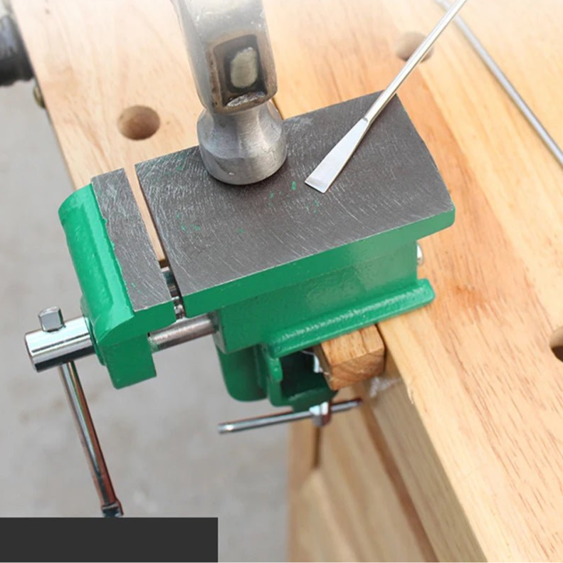 Multifunctional DIY Table Bench Vise Bench Vise Jewelers Hobby Clamp Vise Clamp - On Bench Vise with Large Anvil Hand Supplies - Checkouts USA