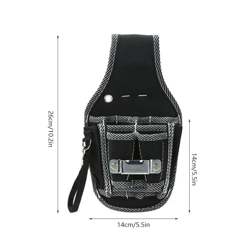 Multifunctional Tool Bag Nylon Fabric Tool Belt Screwdriver Kit Holder Tool Bag Pocket Pouch Bag Electrician Waist Pocket Case - Checkouts UK
