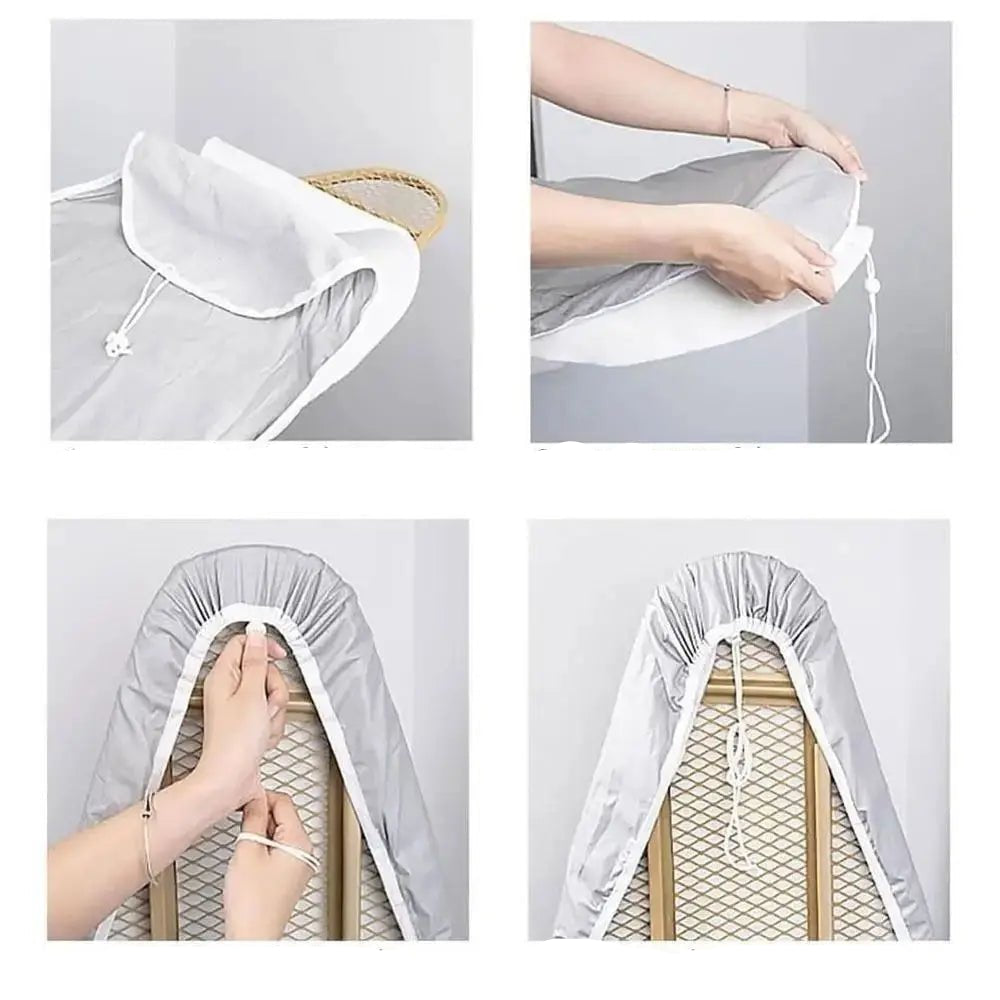 New Durable Ironing Board Cloth Heavy Heat Resistant Thickened Ironing Board Cover Pad Universal Laundry Supplies Printed Padded - Checkouts UK