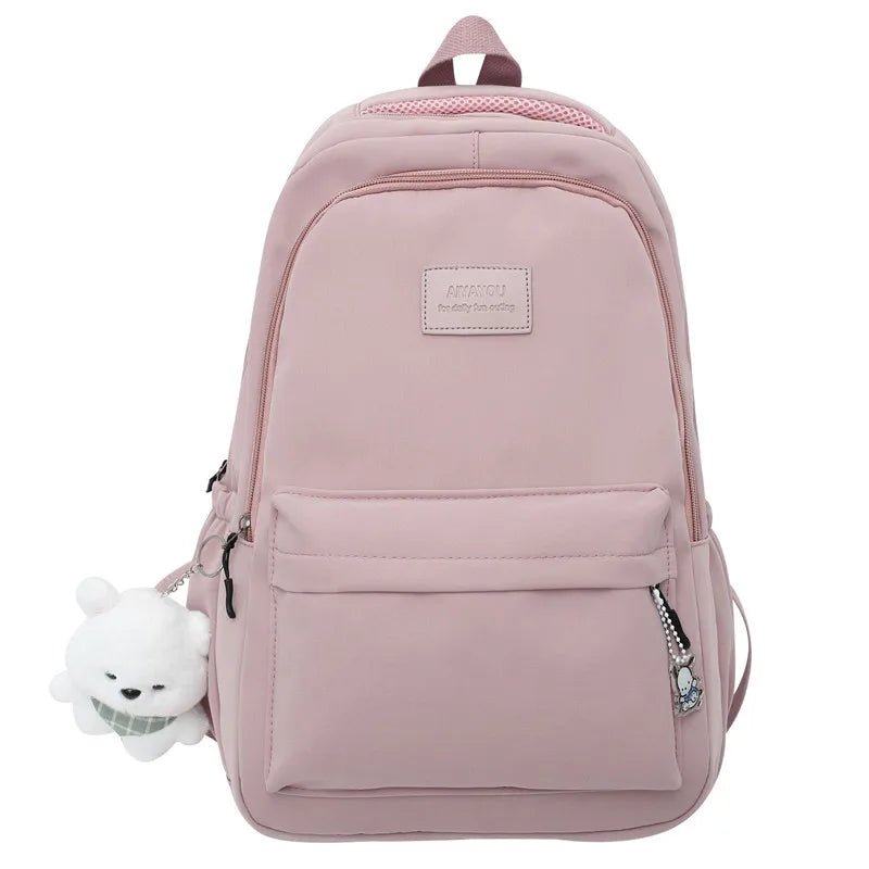 New Female Fashion Lady High Capacity Waterproof College Backpack Trendy Women Laptop School Bags Cute Girl Travel Book Bag Cool - Checkouts UK