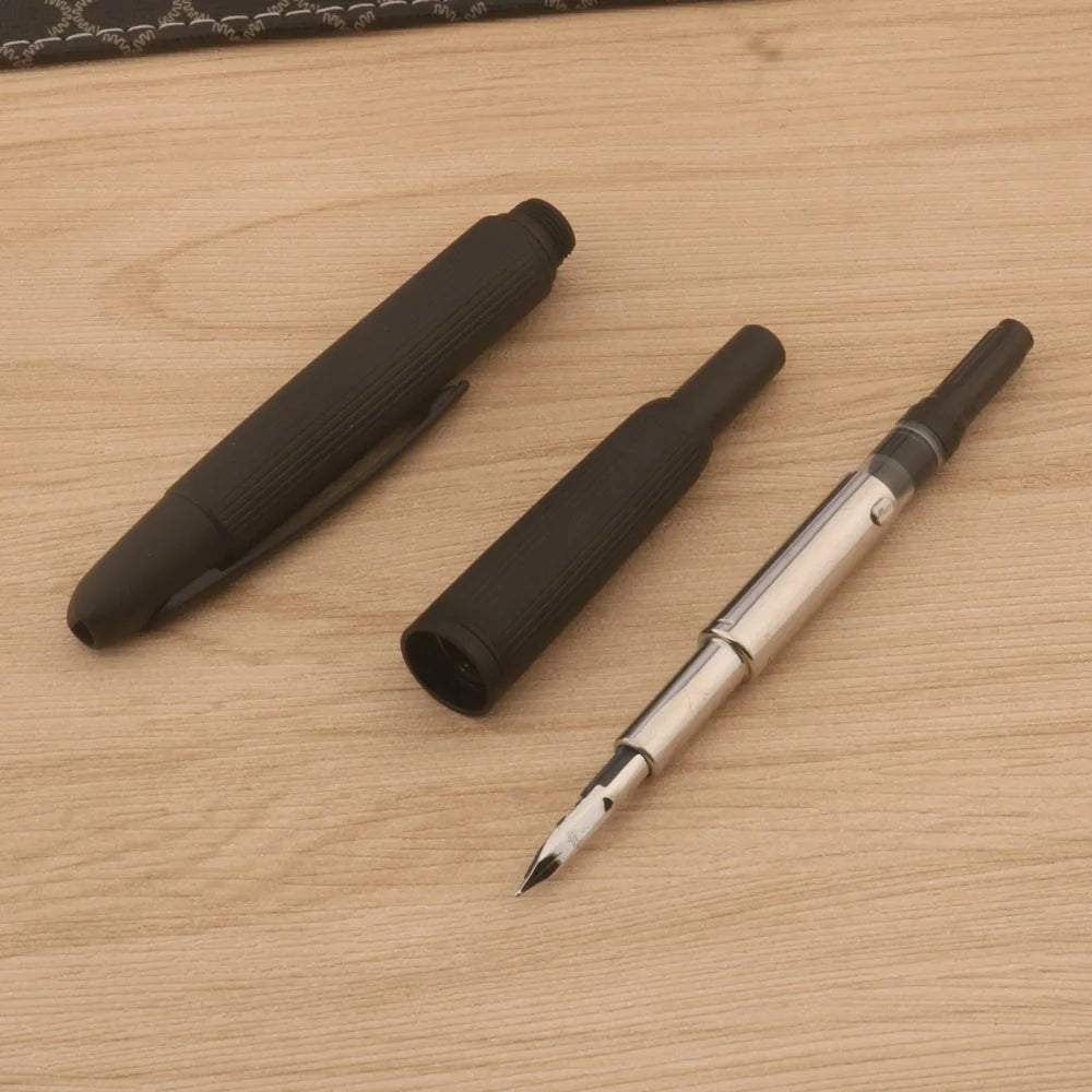 new JinHao 10 Fountain Pen Press matte black F/EF Nib Stationery Office School Supplies Gift Ink Pens - Checkouts USA