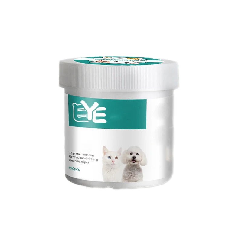New Pet Eye Wipes Cats And Dogs Tearmark Wet Wipes Cats And Dogs Universal No Irritation Cleaning Products 130 Canned Wipes - Checkouts UK
