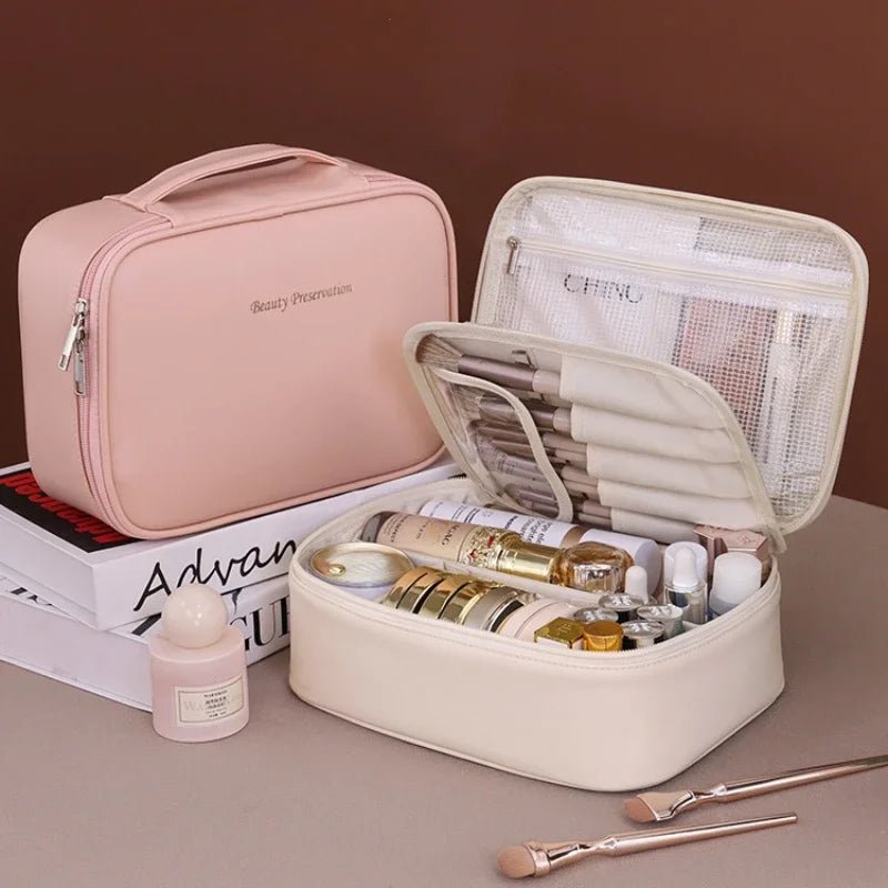 New Women's Cosmetic Bag Portable Storage Bag Large Capacity Luxury Makeup Bag Travel Organizer Essentials Toiletry Bags - Checkouts UK