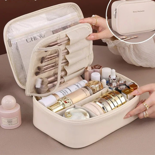 New Women's Cosmetic Bag Portable Storage Bag Large Capacity Luxury Makeup Bag Travel Organizer Essentials Toiletry Bags - Checkouts UK