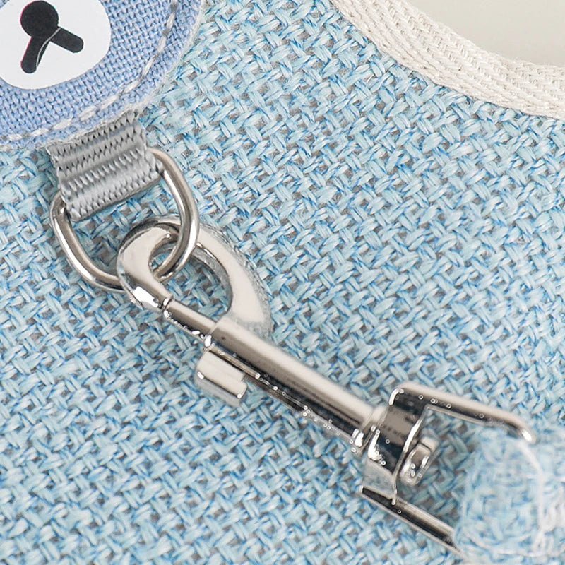 Newest Cute Rabbit Harness and Leash Set Bunny Pet Accessories Vest Harnesses Rabbit Leashes for Outdoor Walking Pets Supplies - Furbury