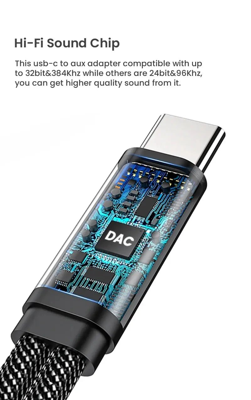 NIERBO 2 in 1 USB C to 3.5mm Headphone and Charger Adapter USB C PD 3.0 Port to Aux Audio Jack Fast Charging Dongle Cable Cord - Checkouts UK