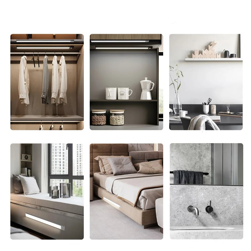 Night Light Led Light Under Cabinet Light Motion Sensor night light Closet Light Cabinet Kitchen Lighting Magnetic night light - Checkouts UK