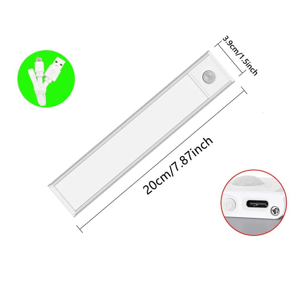 Night Light Led Light Under Cabinet Light Motion Sensor night light Closet Light Cabinet Kitchen Lighting Magnetic night light - Checkouts UK