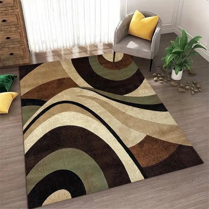 Nordic Style Area Rug Abstract Geometric Carpet Non - Slip Washable Carpet for Living Room Bedroom and Home Decor Floor Mat - Checkouts UK