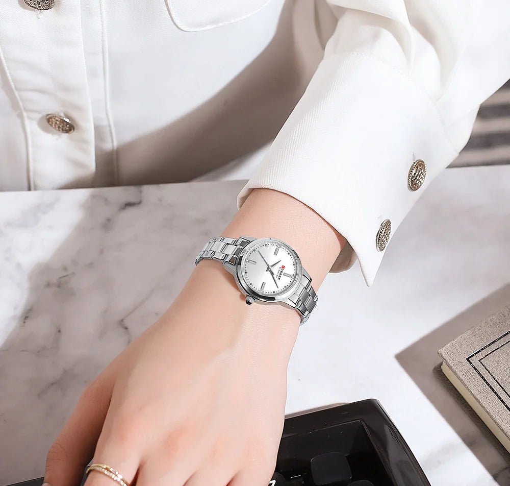 Original Quartz Watch for Women Fashion Elegant Ladies Watches Stainless Steel Waterproof Women's Wristwatch - Checkouts USA