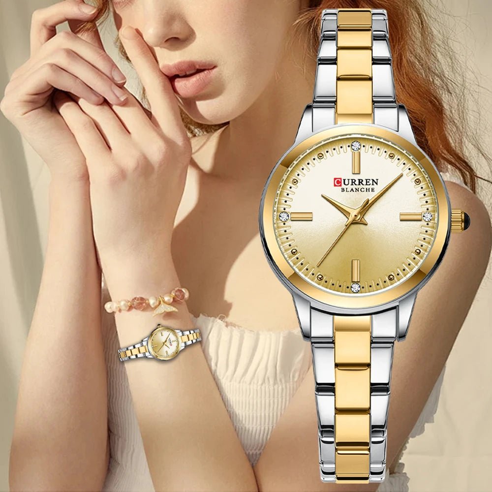Original Quartz Watch for Women Fashion Elegant Ladies Watches Stainless Steel Waterproof Women's Wristwatch - Checkouts USA