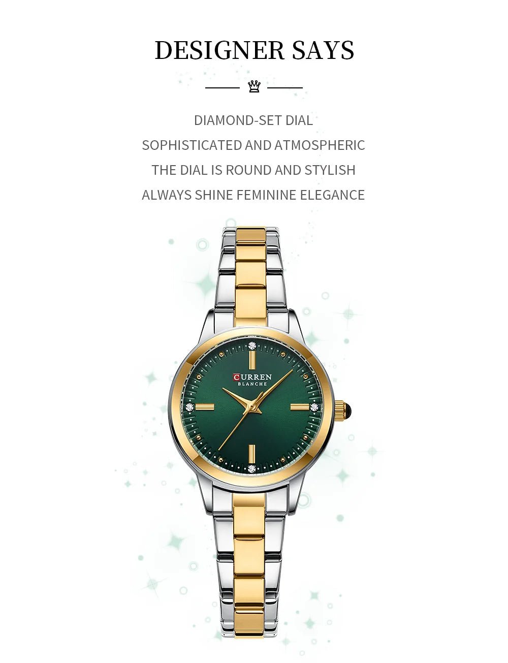 Original Quartz Watch for Women Fashion Elegant Ladies Watches Stainless Steel Waterproof Women's Wristwatch - Checkouts USA