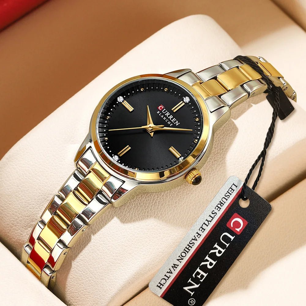 Original Quartz Watch for Women Fashion Elegant Ladies Watches Stainless Steel Waterproof Women's Wristwatch - Checkouts USA